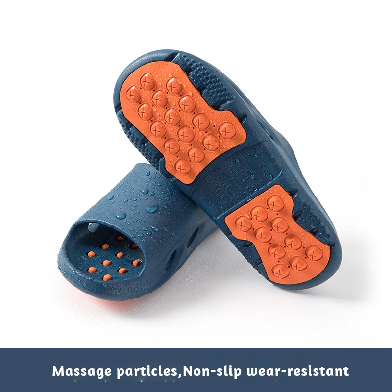 Массажные шлепанцы для мужчин и женщин Нескользящие мягкие удобные домашние
