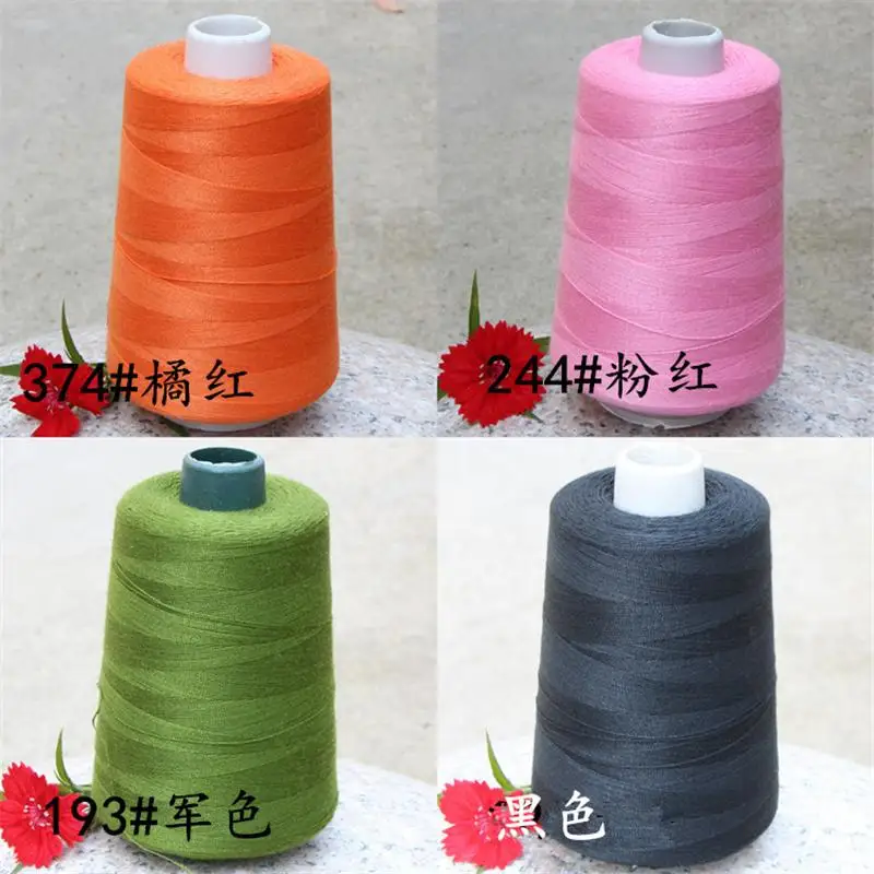 3000 ярдов высокоскоростная швейная нить 2 пряди средняя Толстая линия полиэфирная