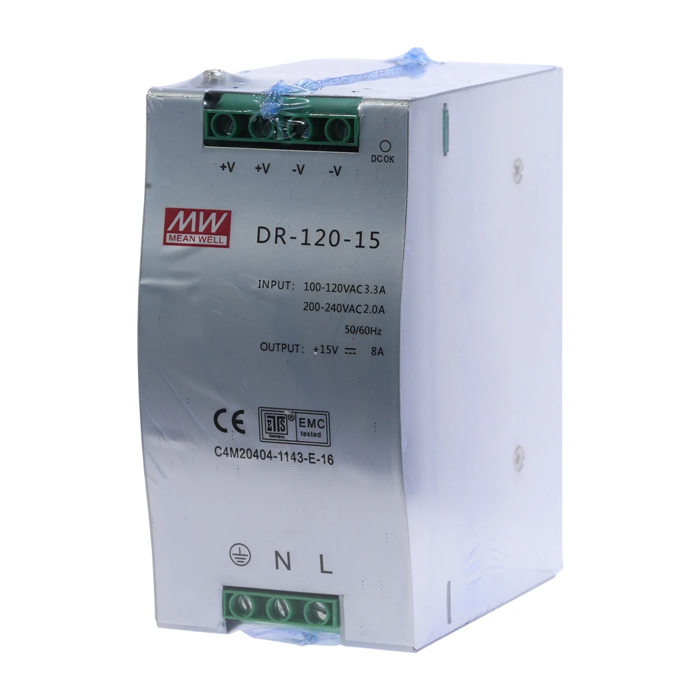 DR-120 120W один Выход 12V 15V 24V 36V 48V промышленные din-рейку импульсный Питание DR-120-12 DR-120-15/24/36 DR-120- 48