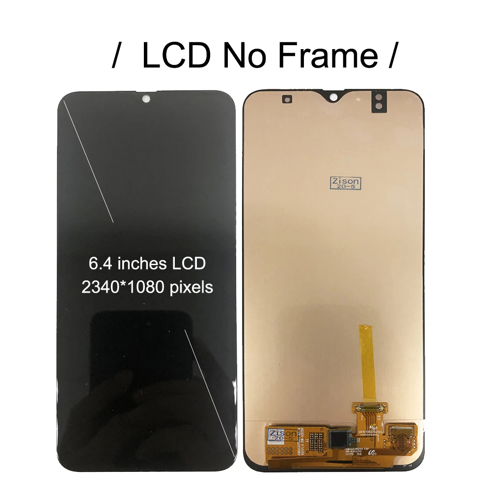 Ceny Super AMOLED Samsung Galaxy A30 LCD Z Ramką Do Samsung Galaxy A30 A305 Wyświetlacz SM-A305F/DS SM-A305FN/DS SM-A305GN/DS SM-A305YN/DS Ekran Dotykowy Wyświetlacz Digitizer Zgromadzenie