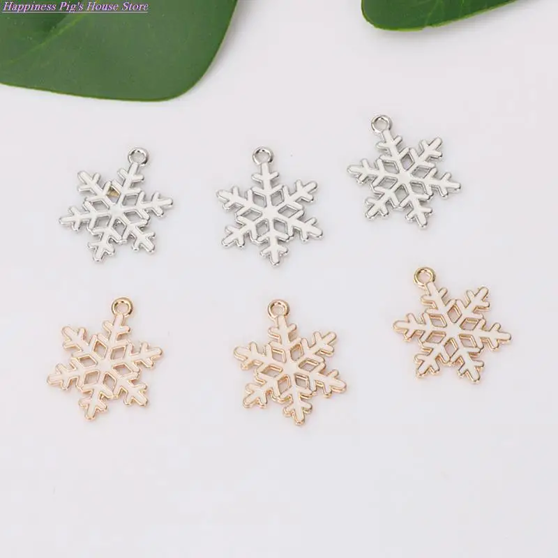 

10 шт., рождественские эмалированные бриллиантовые ожерелья