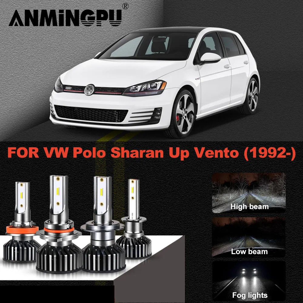 Фасветильник светодиодные для Volkswagen Polo Sharan Up Vento 50 Вт 1990 лм 2021 |Передние LED-фары