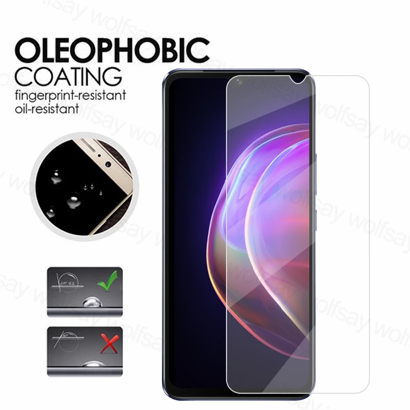 Protector de pantalla transparente 2.5D para Vivo V21, vidrio templado 9H, pel&iacute;cula protectora de tel&eacute;fono para Vivo V21 V21e V21 5G-2