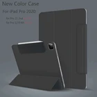 Чехол для iPad M1 Pro 11, чехол 2021 дюйма тройного сложения, магнитный Задний зажим для iPad Pro 12,9, 4th, 2020 Pro, 11, 2-й чехол с бумажной пленкой для iPad M1