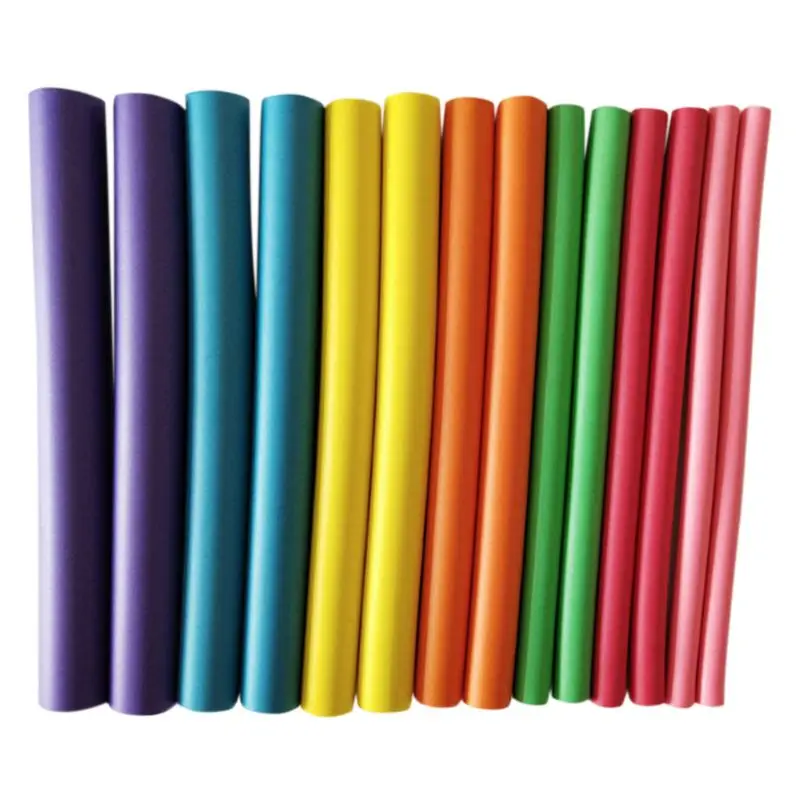 

42Pcs Flexible Curling Rods Magic Curler Rods Twist Hair Roller 7 Sizes Foam Reusable Non Heating Safe Styling Tool F1FF