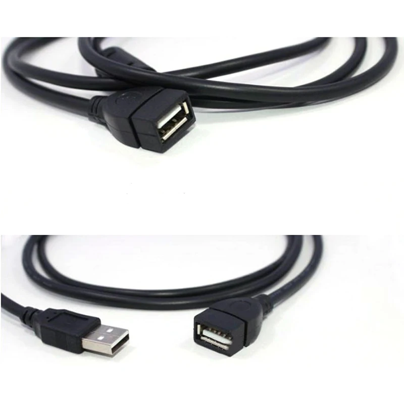 USB 2.0 Male to Female Cable 1.5m 3m 5m Extender Cord Wire Super Speed Data Extension For PC Laptop Keyboard | Электроника
