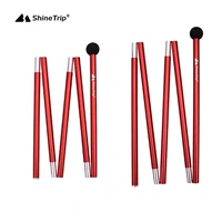 shinetrip telescopic canopy pole portable aluminum alloy outdoor camping beach tent tarp awning support frame rod accessories
