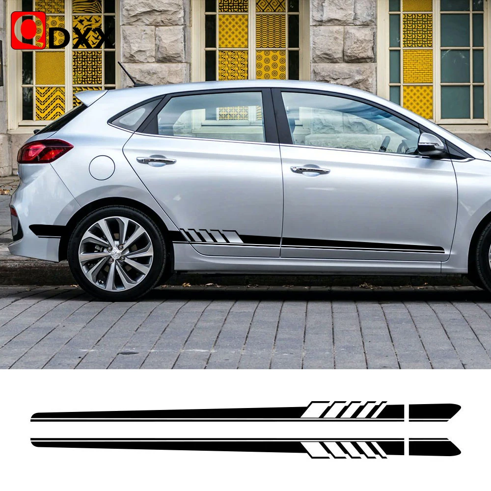 

Для Hyundai CRETA EON EQUUS I10 I20 I40 IONIQ IX25 IX55 KONA автомобильные аксессуары 2 шт. Автомобильная дверь боковая Наклейка Виниловая наклейка