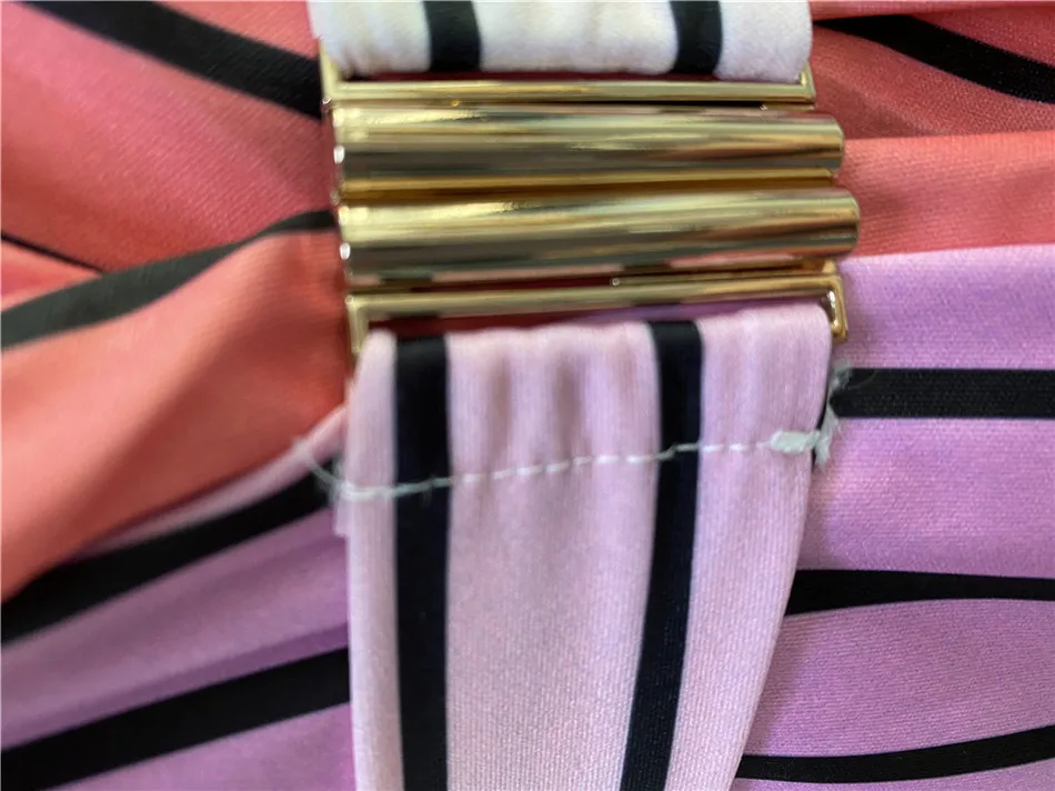 

Women Dress Striped Printing Suit Chic Lady Sexy Deep V-neck Full Sleeve Sashes Slim Waist Min Dresses 2020 Autumn