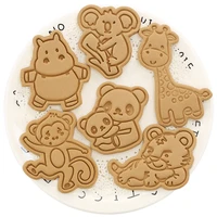 new 4pcs cake tools animal cookie cutter set christmas cutters biscuit stamp fondant mould baking sugarcraft mold animal cake