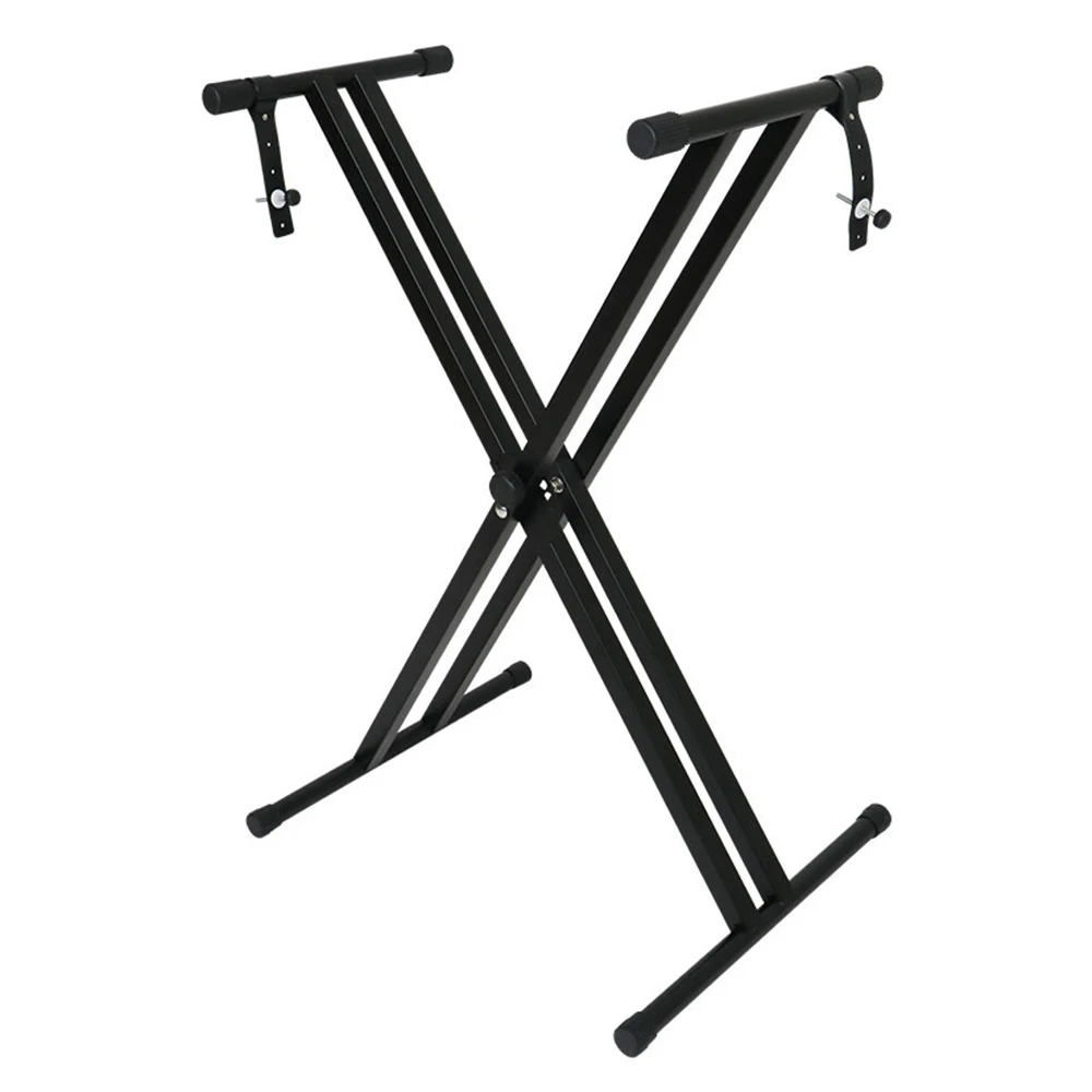 

Universal Folding Piano Keyboard Stand Bracket Double X-Style Heavy Duty Metal with Anti-Slip Rubber Cap for Piano MIDI Keyboard