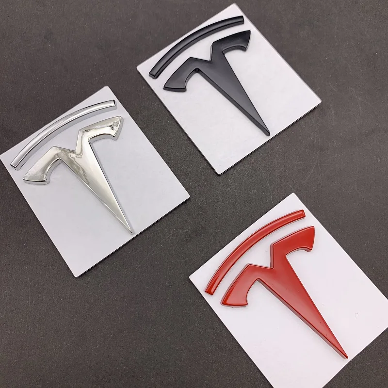 

3D Metal shield Car Stickers for Tesla model 3/S/X Car Styling Modification Accessories Trunk Embelm Decals