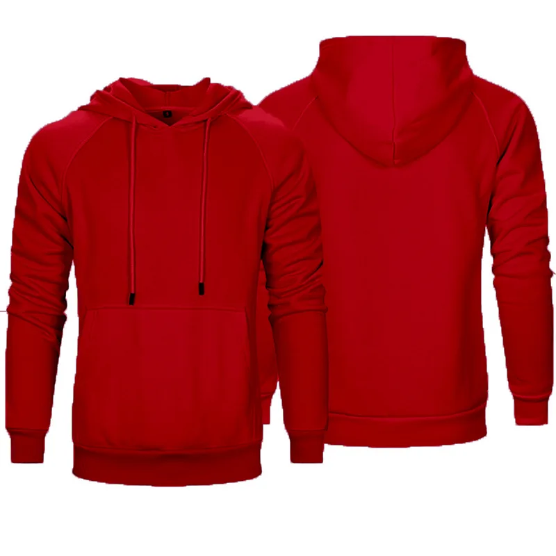 Mens Color Hooded Sweatshirts Hip Hop Hoodie Men Fashion Top Thick Winter Warm Fleece High Street Solid | Спорт и развлечения