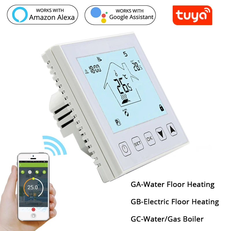 Умный контроллер температуры регулятор нагрева воды теплого пола работы