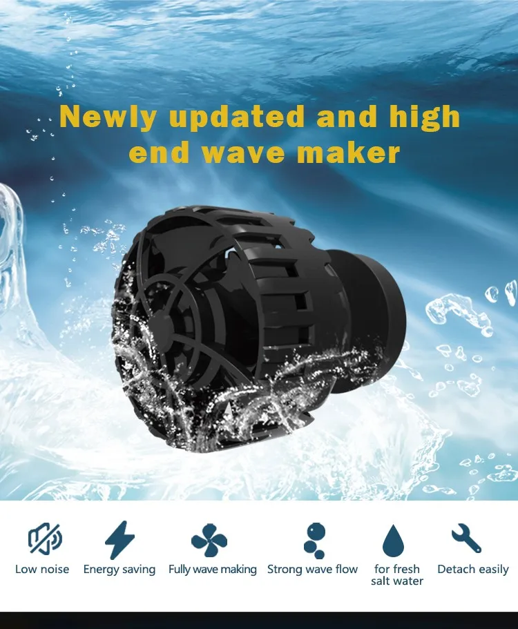 ZKSJ аквариум ECO Slim Wave насос для создания рифов морской wavemake с низким уровнем шума
