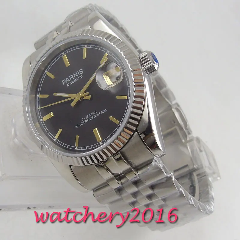 Часы женские механические с сапфировым стеклом 36 мм 21 дюйм|watch black|watch brandwatch brand women