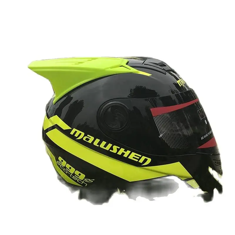 Мотоциклетный шлем на все лицо Malushen защитный для взрослых зимний сезон