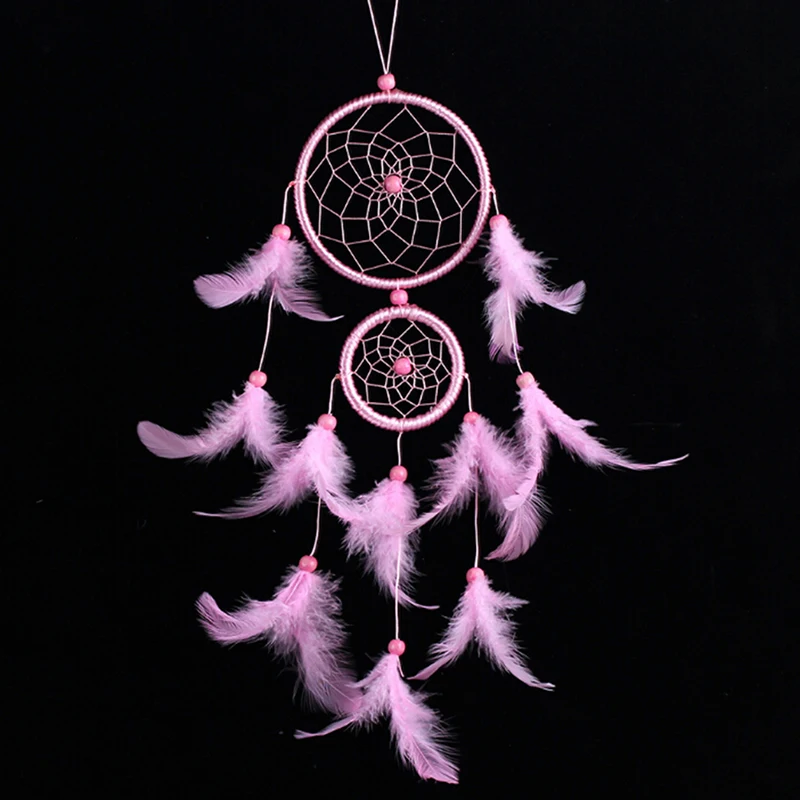 Автомобильный кулон ручной работы Ловец снов колокольчики перья висячие
