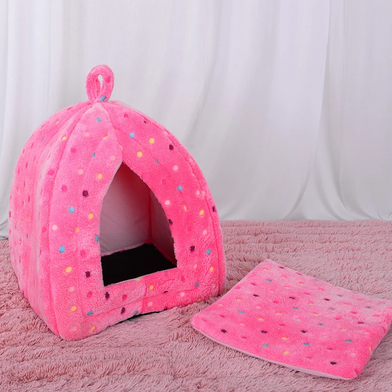 Кровать и диван для домашних животных 1 шт. согревающий домик собак мягкое гнездо