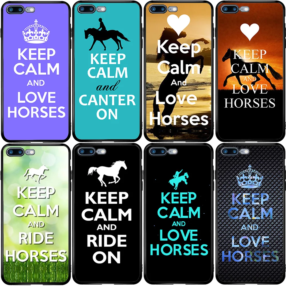 Чехол для Samsung M10 M20 M30S A5 A6 A7 A8 A9 J3 J4 J5 J6 J7 J8 Plus 2018 2017 Pro Prime Keep Calm и Love лошади | Мобильные