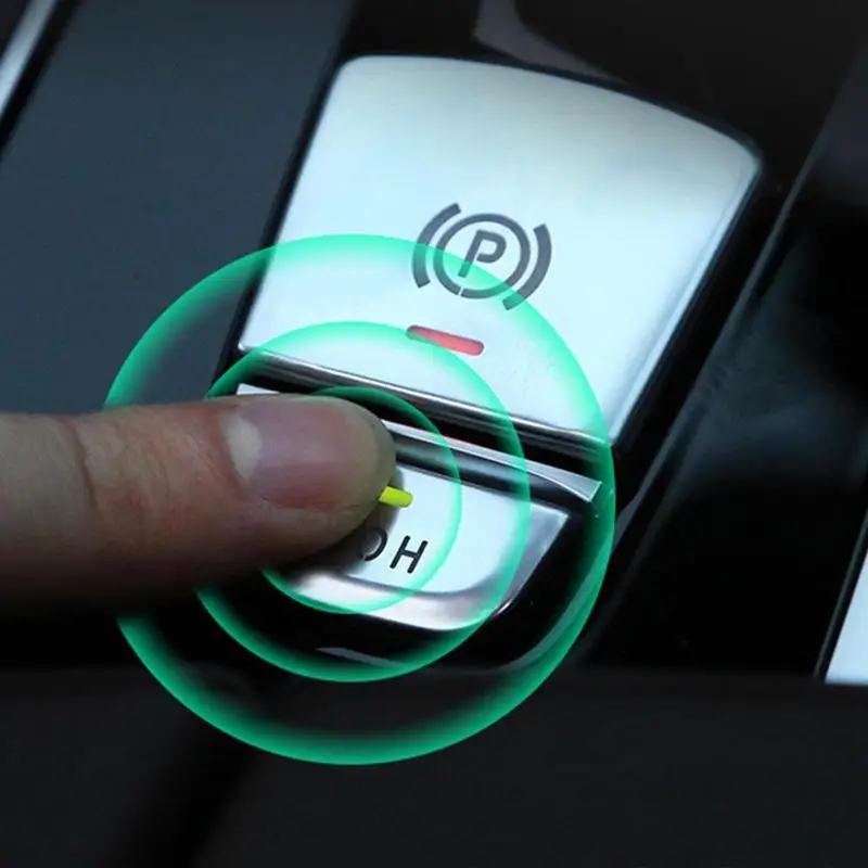 

Car Decoration Stickers Red Aluminum Electronic Handbrake F15 15-19 For BMW X5 X6 F16 Sequin Trim Button R0S5