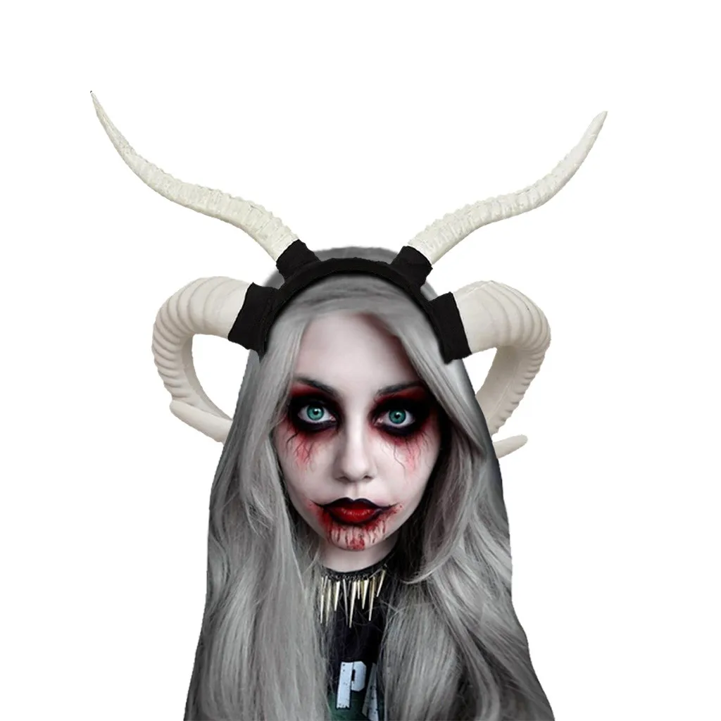 

Halloween Headbands Men & Women Hair Accessories Scary Horn Party Hair Band gumki do wlosow bandeau cheveux