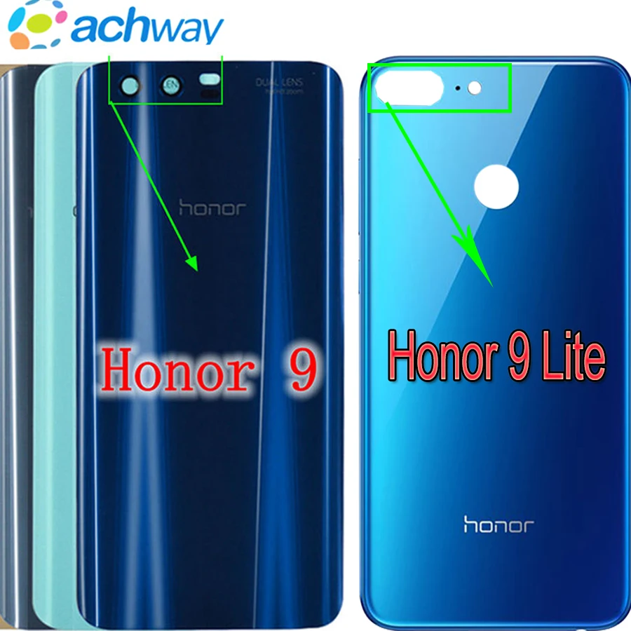 Чехол для huawei honor 9, задняя крышка для батареи, задняя крышка для двери, корпус из стекла, чехол 5,1" huawei honor 9 honor 9 Lite, крышка для батареи