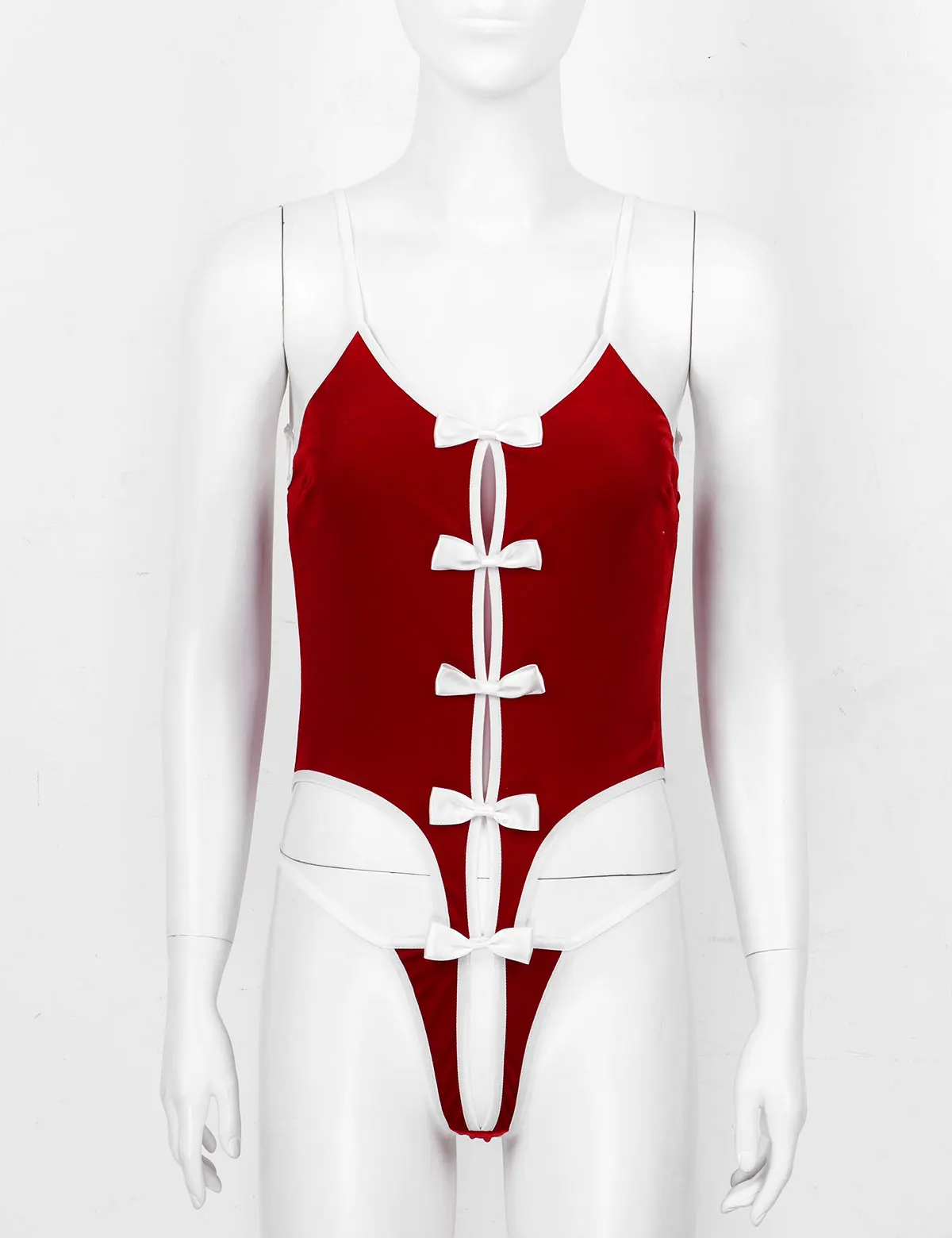 Женское нижнее белье Тедди Рождественский костюм для косплея комбидресс мягкий