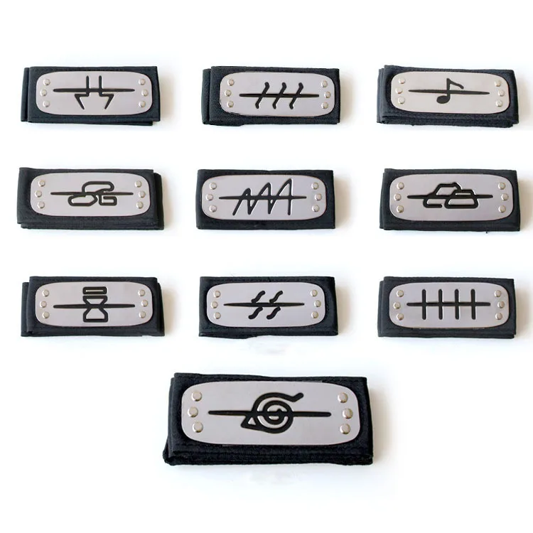 Дешевая повязка на голову в виде деревни листьев для аниме косплея Какаси Хатаке