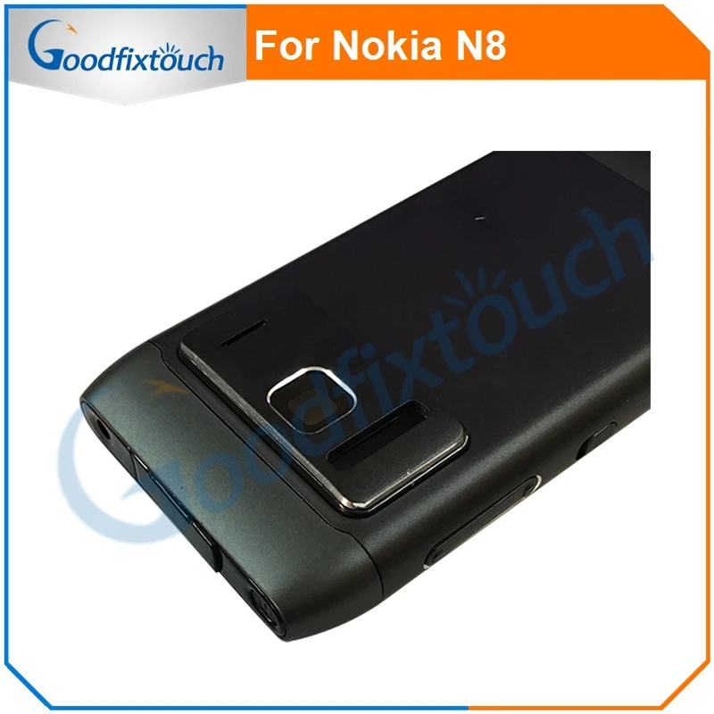 Для Nokia N8 Задняя крышка батареи задняя стеклянный корпус чехол с рамкой и