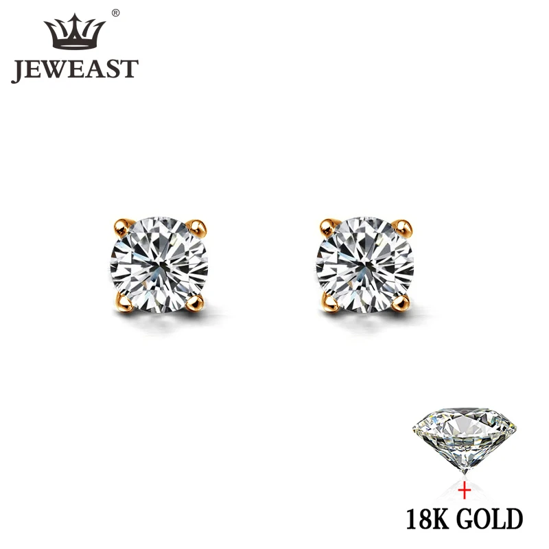 Серьги JYM из чистого золота 18 карат серьги настоящего 750 пробы хорошие блестящие