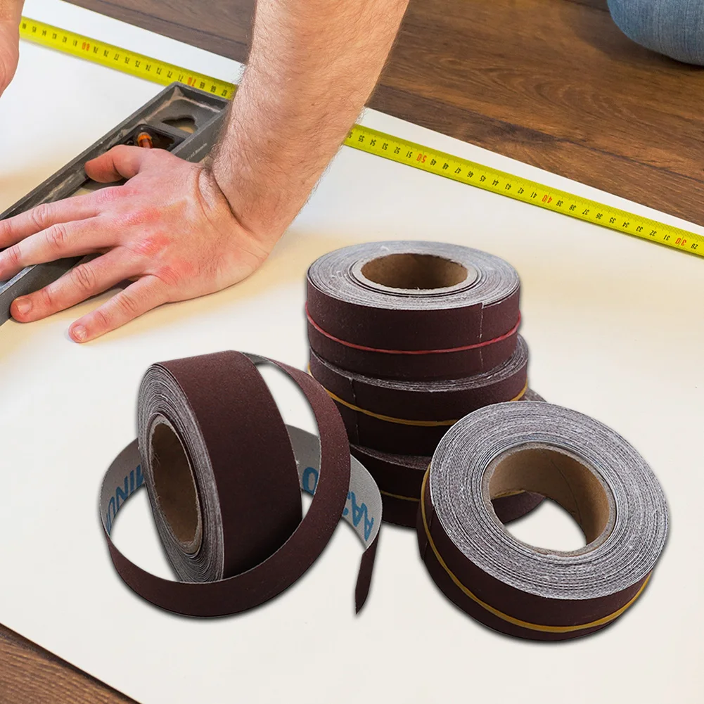 

5pcs/set 25mm*6m Sanding Belts 150-600 Grits Sandpaper Abrasive Bands For Belt Sander Abrasive Tool Wood Soft Metal Polishing