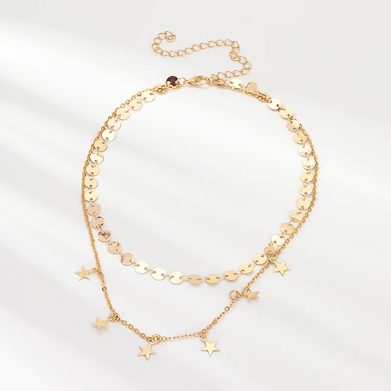 Doreen Box новая модная цепочка для вечеринки золотого цвета с круглой звездой