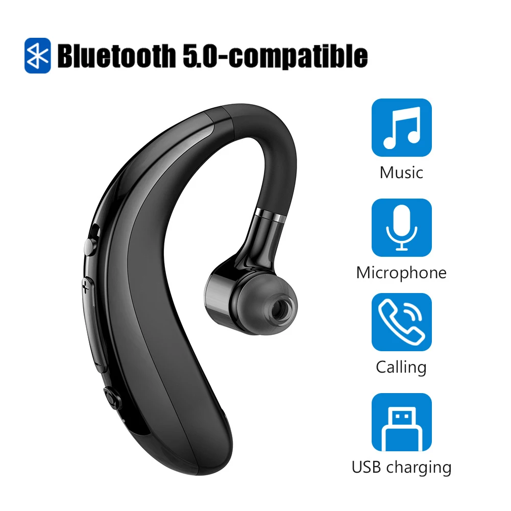 Беспроводные наушники с микрофоном для всех смартфонов спортивные hands-free Bluetooth и |