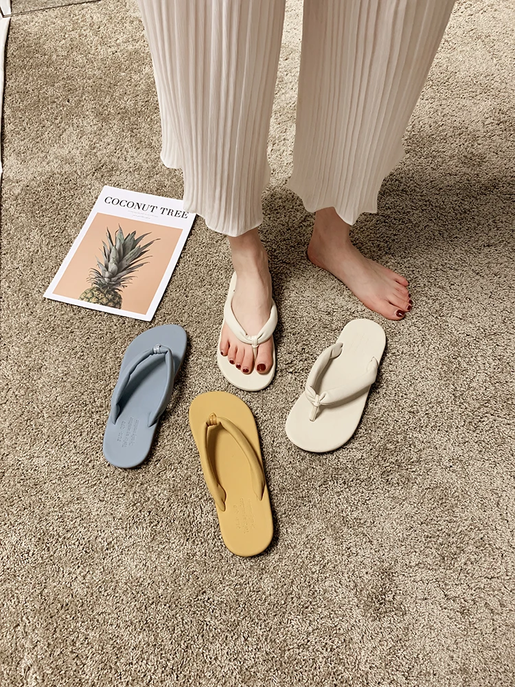 Женские сетчатые пляжные шлепанцы красные сандалии в Корейском стиле на плоской