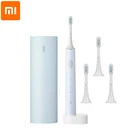 Электрическая зубная щетка Xiaomi Mijia T500C, беспроводная водонепроницаемая подарочная упаковка с коробкой для хранения, 4 насадки для щетки