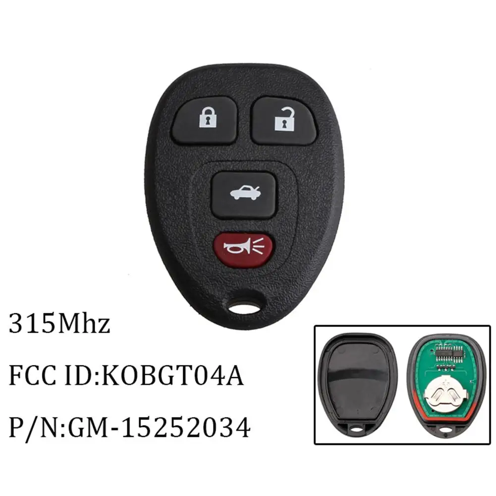 Дистанционный ключ для 2009 2010 2011 2012 Chevrolet Malibu 4b дистанционный брелок от машины KOBGT04A
