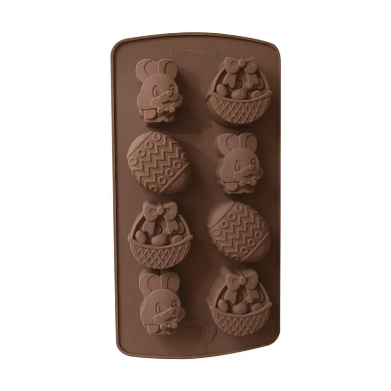 

Chocolate Mold Easter Egg Rabbit Molds Nonstick Silicone Baking Mold Candy Chocolates Moulds DIY Soap Mold For Home Kitchen ()