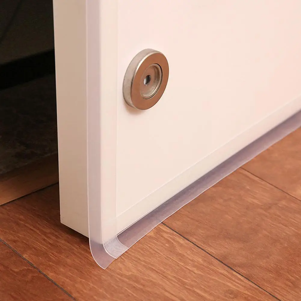 

5M Door Bottom Seal Strip Weather Window Rubber Seal Door Windproof Adhesive Sealing Windshield Self Weatherstrip Tape Dust C2O7