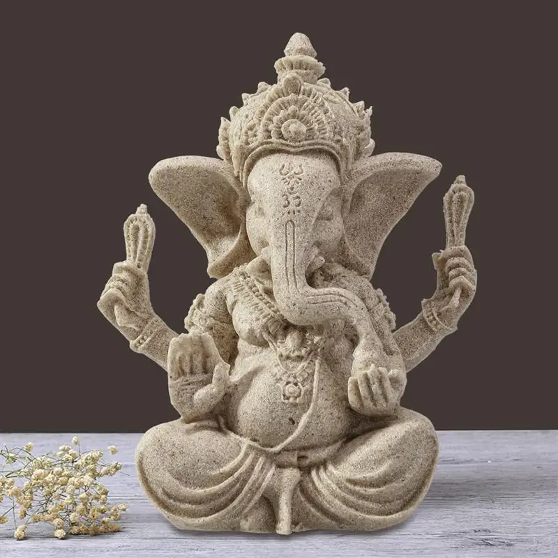 Статуя Ганеш из смолы индийская буддистская сказочная статуя ганапти Ганеша