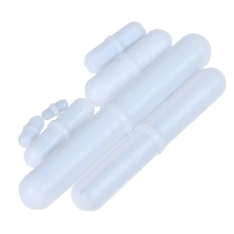 

Hot! 1pc PTFE Magnetic Stirrer Mixer Stir Bar White Color Without Pivot Ring 7 Sizes