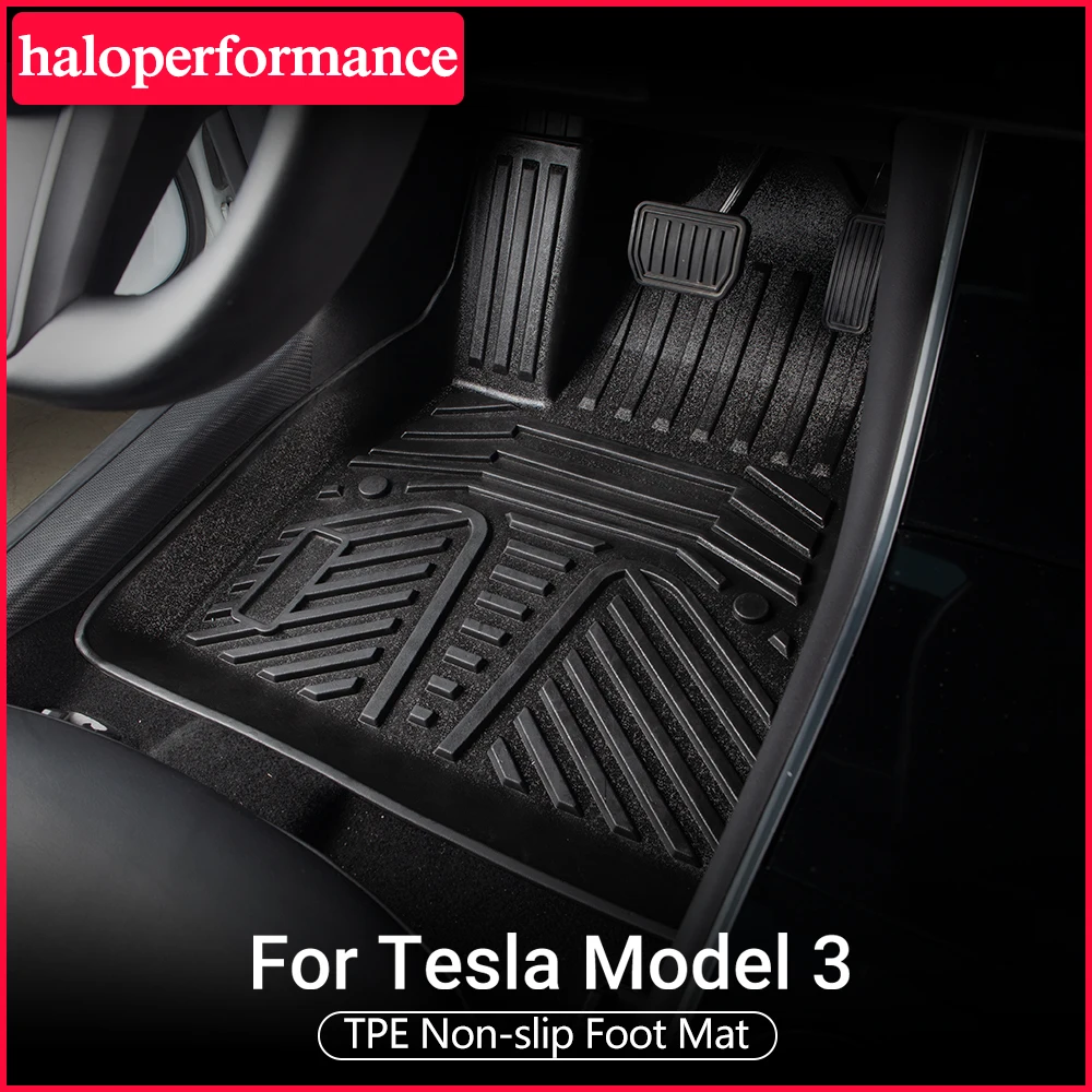 

Model3 Accessories TPE Floor Mats For Tesla Model 3 2021 Accessories foot mats anti dirt protective mats model three