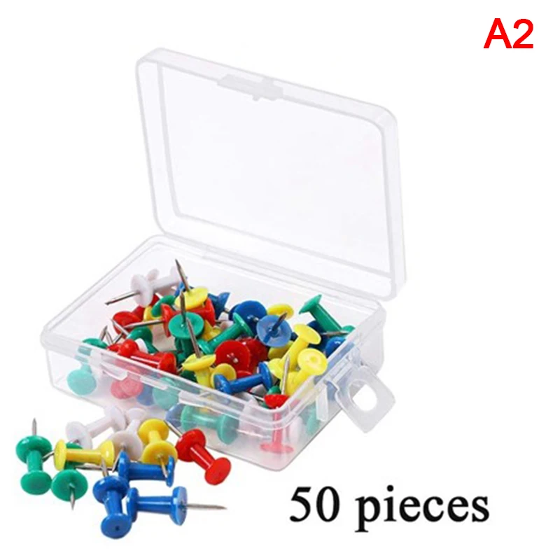 

50/80/100pcs Multi-color For Choose Pushpins Board Round Ball Drawing Wall Studs Thumbtack Drawing Pins Photo Wall Map Markers