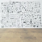 Виниловый фон Laeacco для детской портретной фотосъемки с изображением цементного пола из мультфильма назад в школу