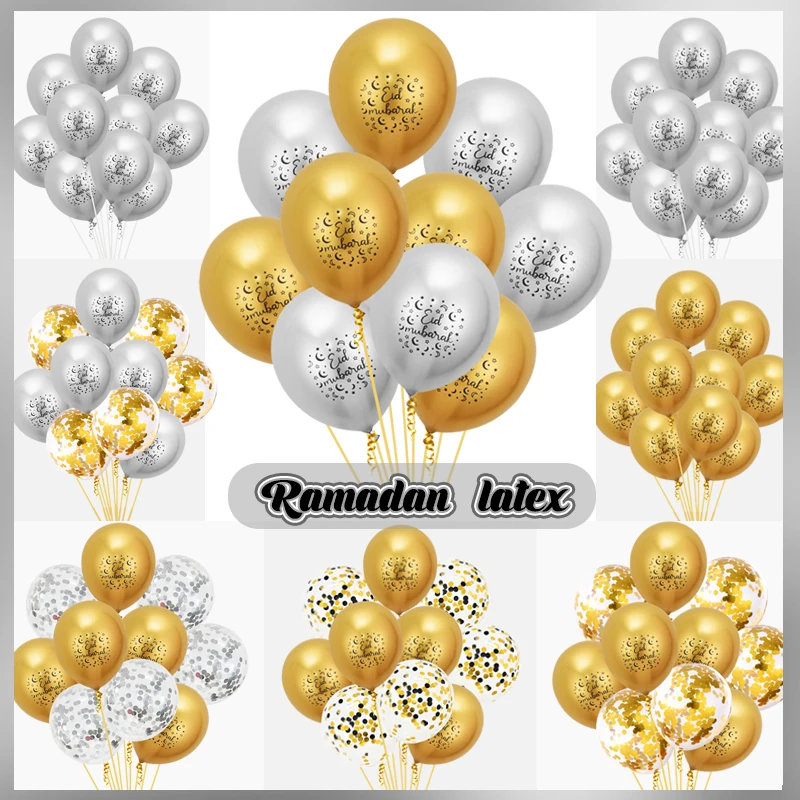 

Eid Mubarak Decor Balloons Aid Mubarak Kareem Eid Ramadan Party Decoration Foil Balloon