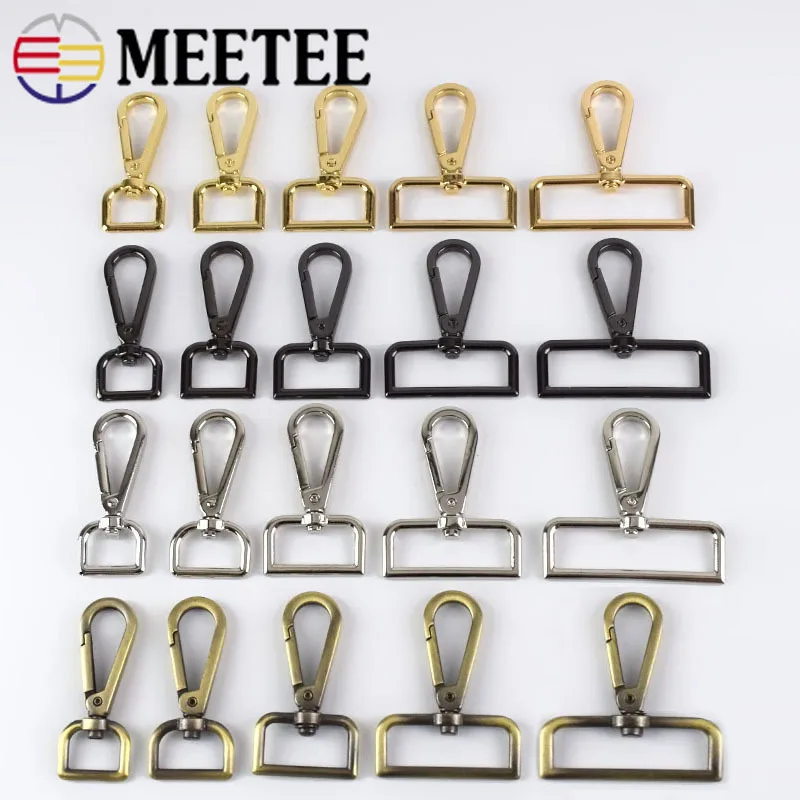 40 шт. 16 50 мм Meetee ремешки для сумок Металлические пряжки застежка воротника