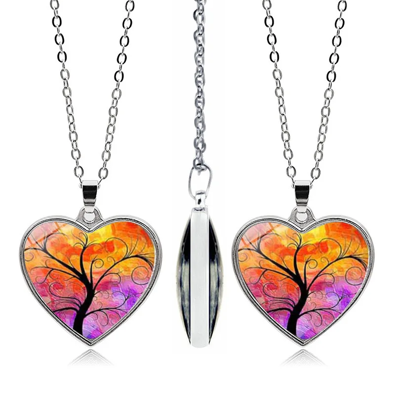 FIMAODZ семейное дерево жизни любовь форма двусторонняя нержавеющая сталь