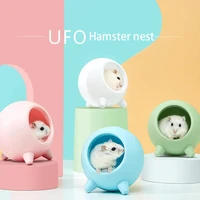 hicodo hamster nest ufo space rat small villa rest and play warm and cold proof spherical house