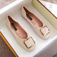 spring summer autumn women shoes leather ballet loafers non slip solid color casual ladies 2021 new fashion flats de mujer