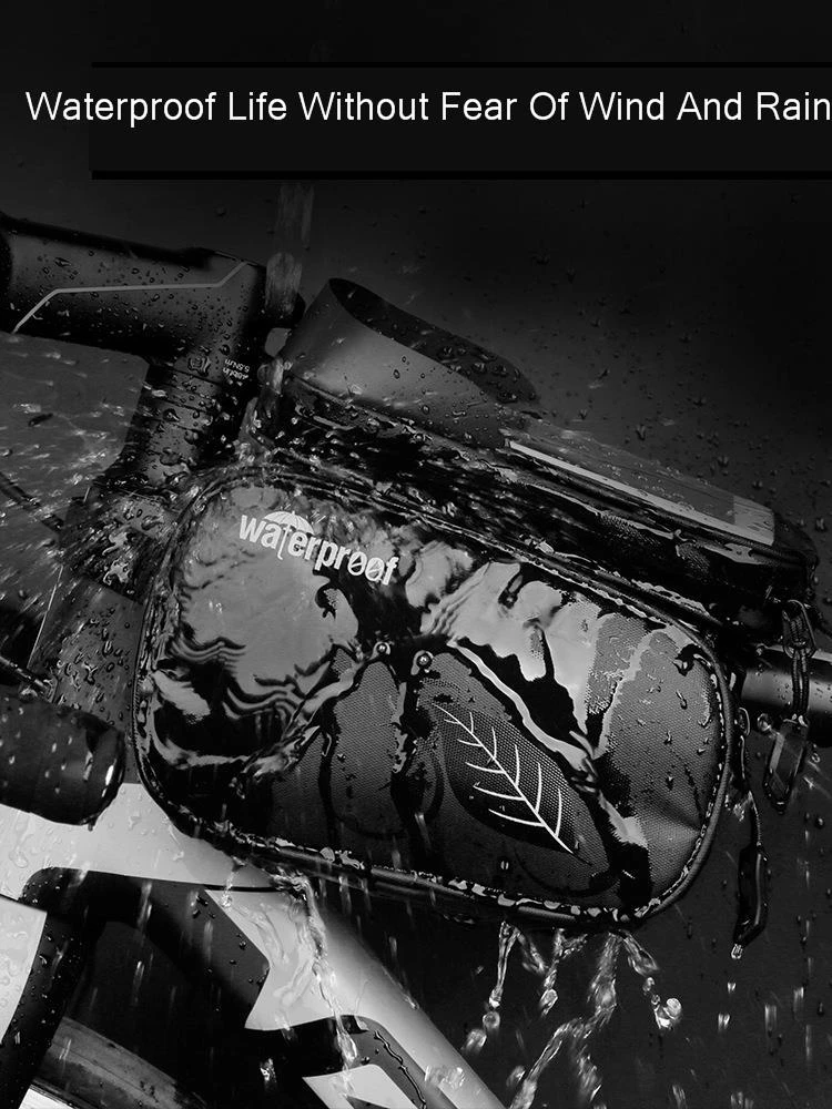 Велосипедный передний луч пакет с сенсорным экраном сумка для телефона на раме